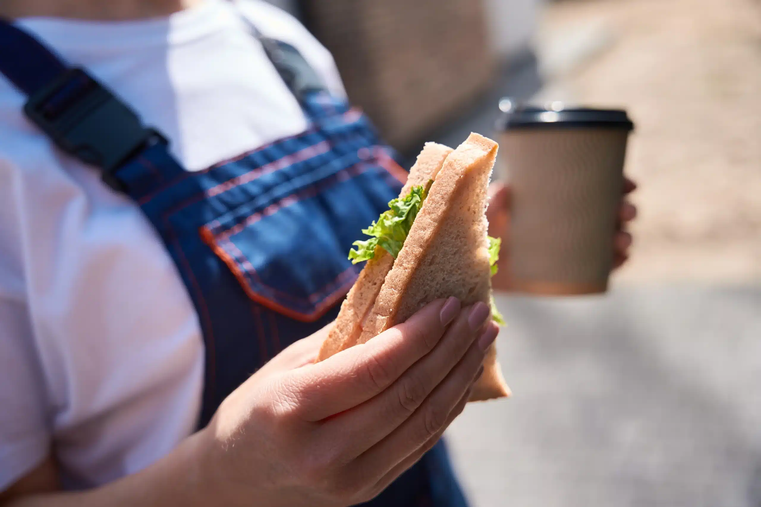 A quick sandwich, held in one hand and a cup of tea is the other is ideal for your get-together