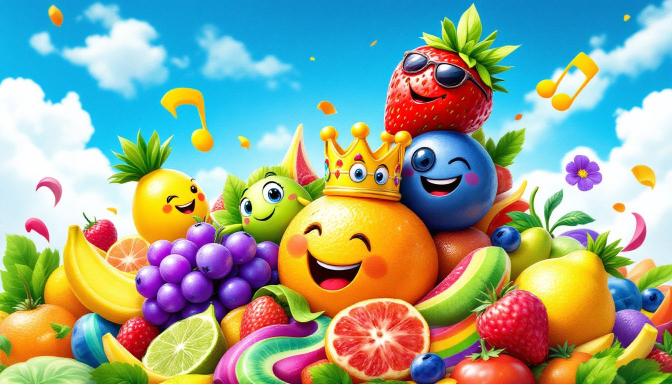 Fresh fruits as fun snacks for kids.