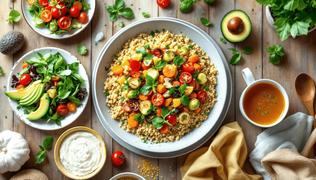 A heart-healthy meal showcasing the benefits of clean eating.