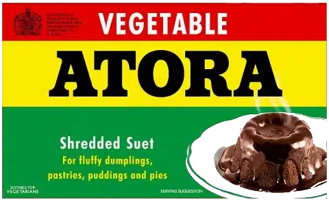 Atora Vegetable Shedded Suet in its package