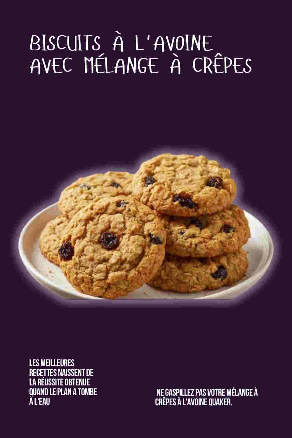 Biscuits à l'avoine avec mélange à crêpes