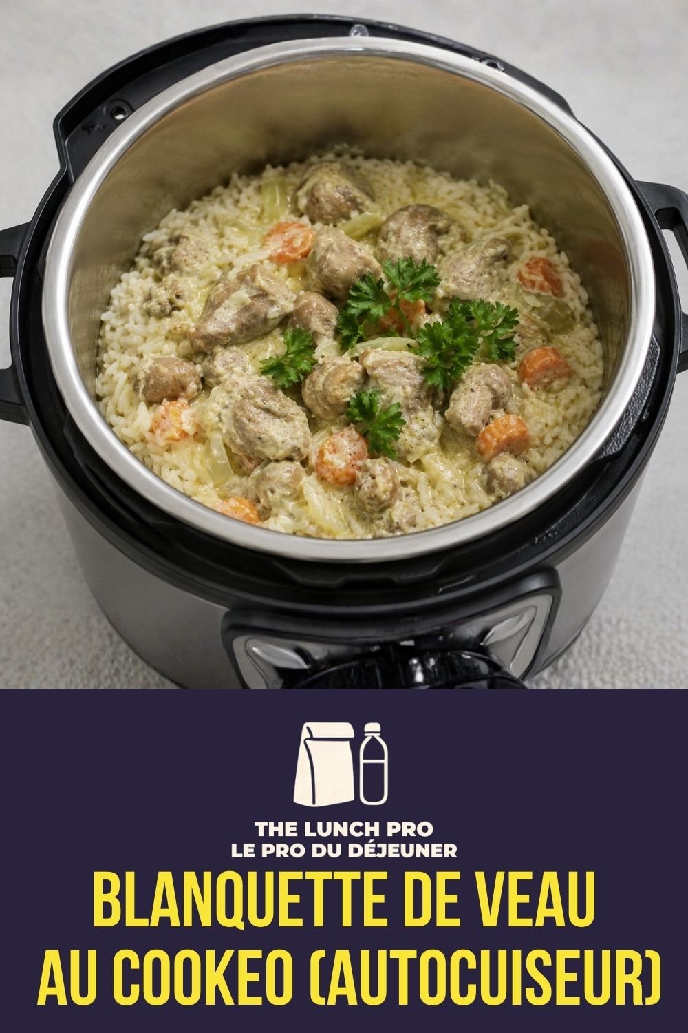 Blanquette de veau au Cookeo (autocuiseur)