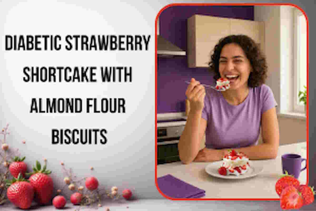 Enjoying Delicious Homemade Diabetic Strawberry Shortcake