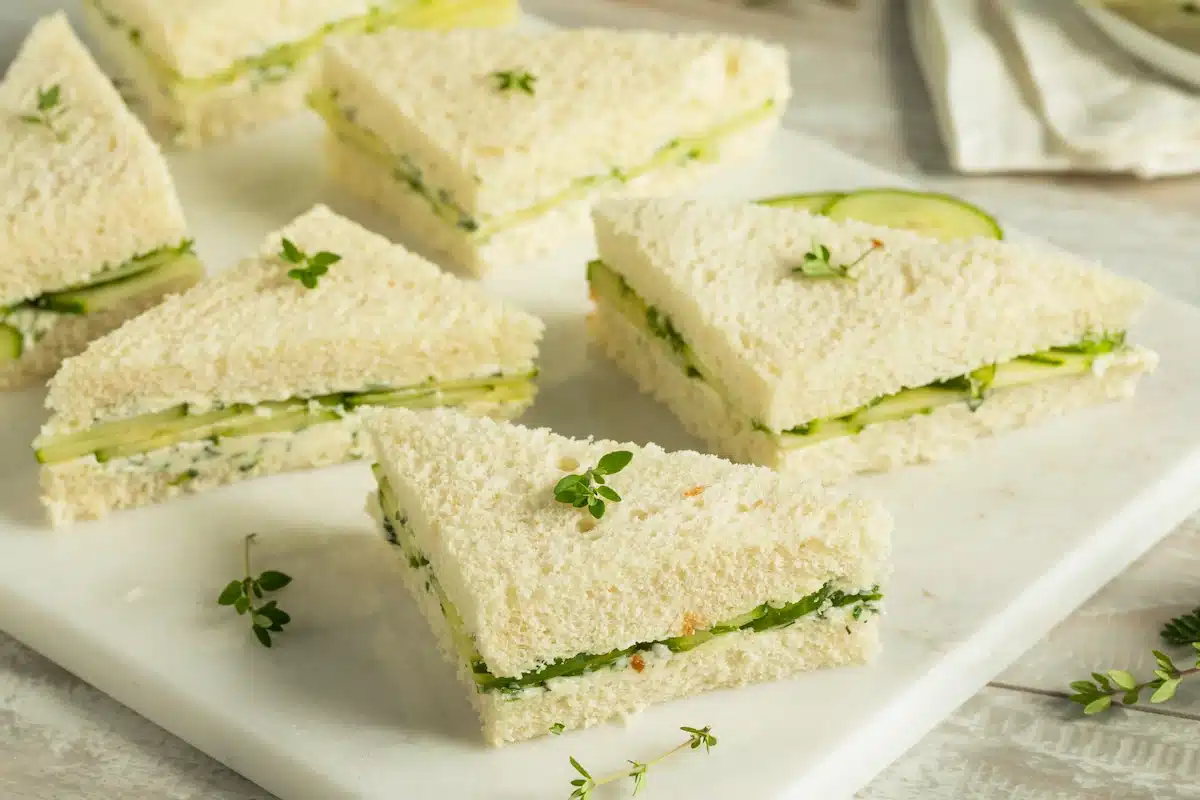 Homemade Cucumber Tea Sandwiches