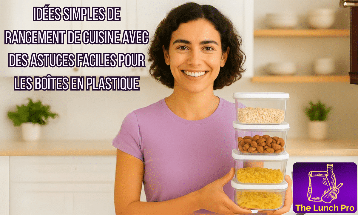 Idées Simples de Rangement de Cuisine avec des Astuces Faciles pour les Boîtes en Plastique
