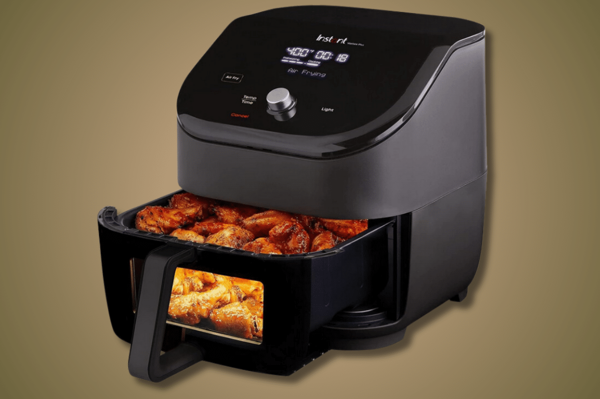 Instant Vortex Plus 6-Quart Air Fryer Oven with ClearCook Cooking Window