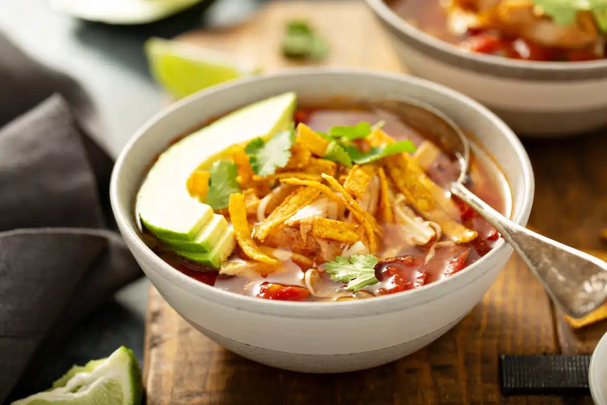 Instant pot chicken tortilla soup