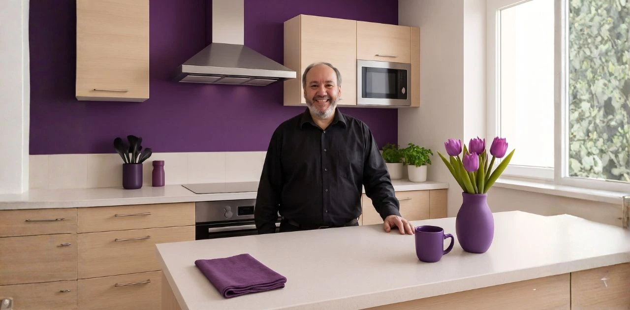 Jon Simon Smiling in The Lunch Pro Kitchen