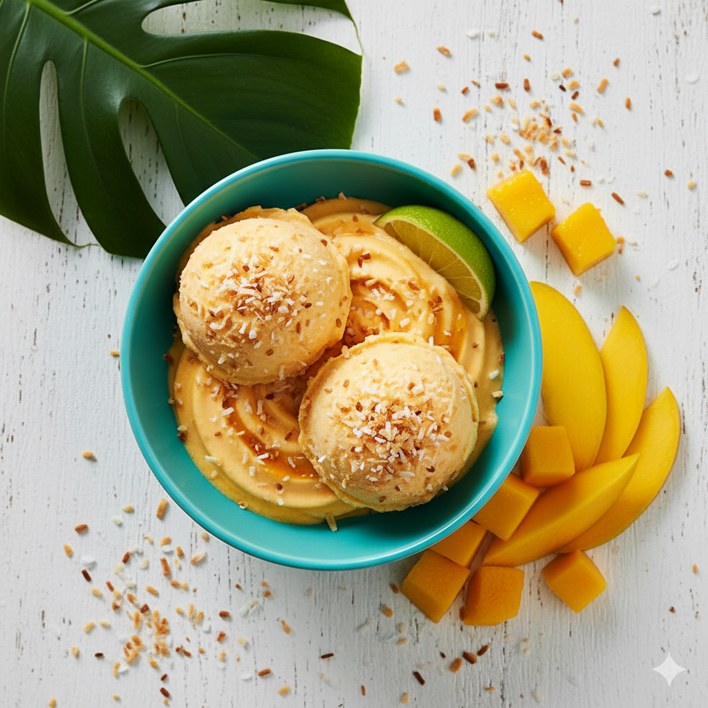 10 Low-Sugar Frozen Yogurt Recipes That Are Surprisingly Easy To Make And Make Your Taste Buds Dance 12 Mango Coconut Low-Sugar Frozen Yogurt