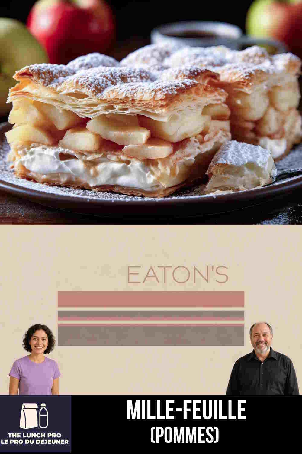 Mille-Feuille Aux Pommes | Dessert Croustillant À La Vanille 1 Mille-Feuille au pommes
