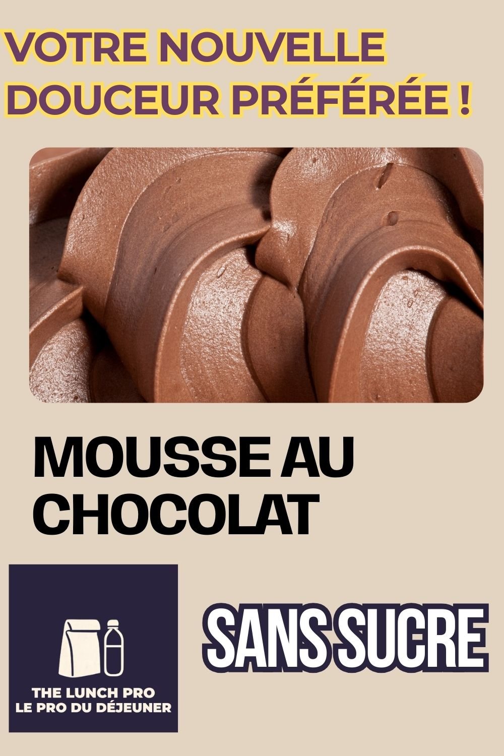 Mousse au Chocolat Sans Sucre