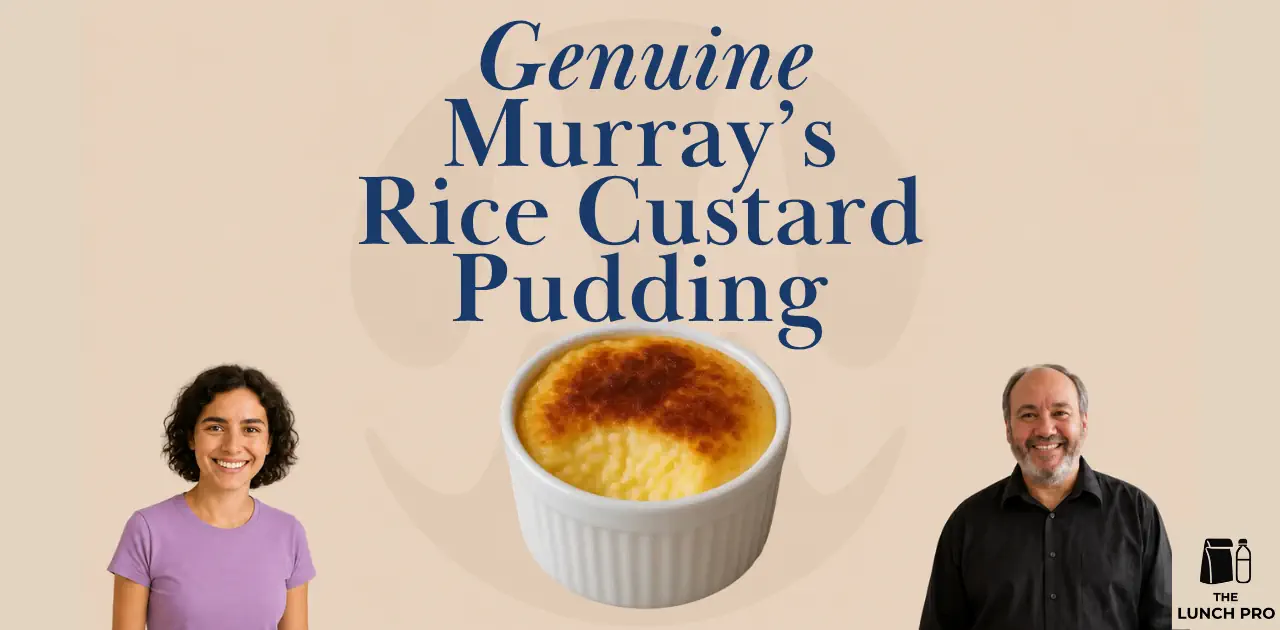 Murray’s rice custard pudding advertisement.