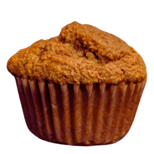 Oat and Wheat Bran Muffin side view
