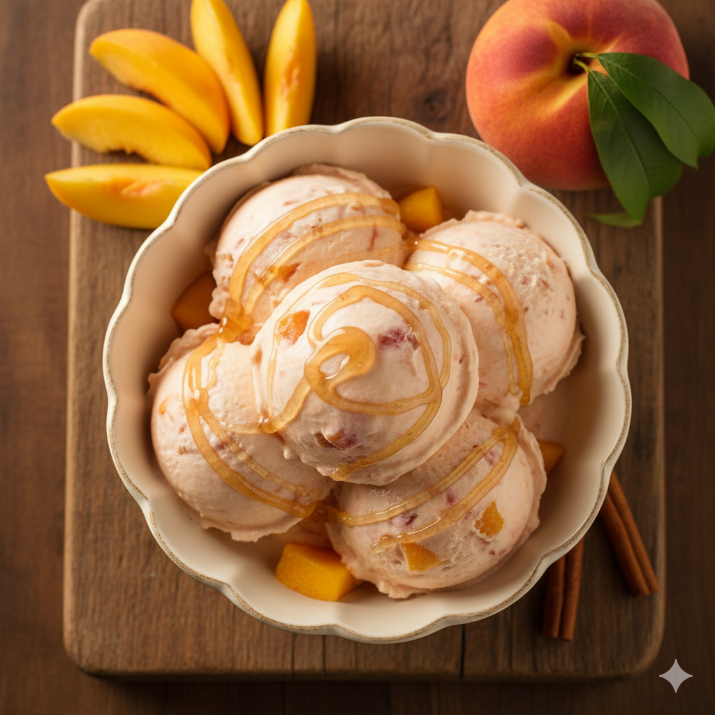 10 Low-Sugar Frozen Yogurt Recipes That Are Surprisingly Easy To Make And Make Your Taste Buds Dance 19 Peaches and Cream Low-Sugar