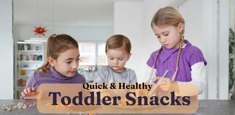 Quick and Healthy Toddler Snacks: Children preparing healthy snacks together