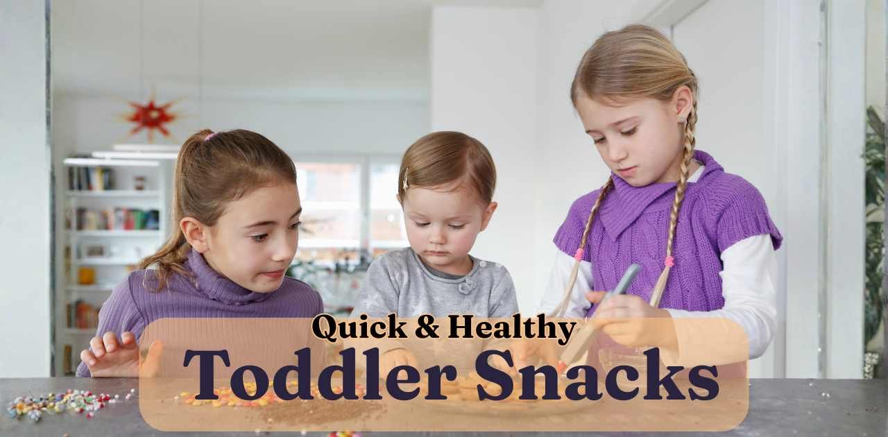 Quick and Healthy Toddler Snacks: Children preparing healthy snacks together