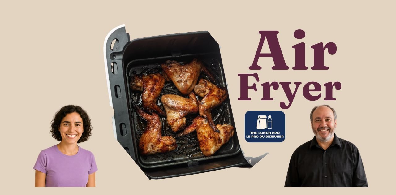 Recette Air Fryer with cooked chicken wings