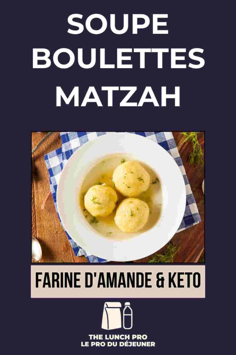 Soupe de boulettes de matzah keto