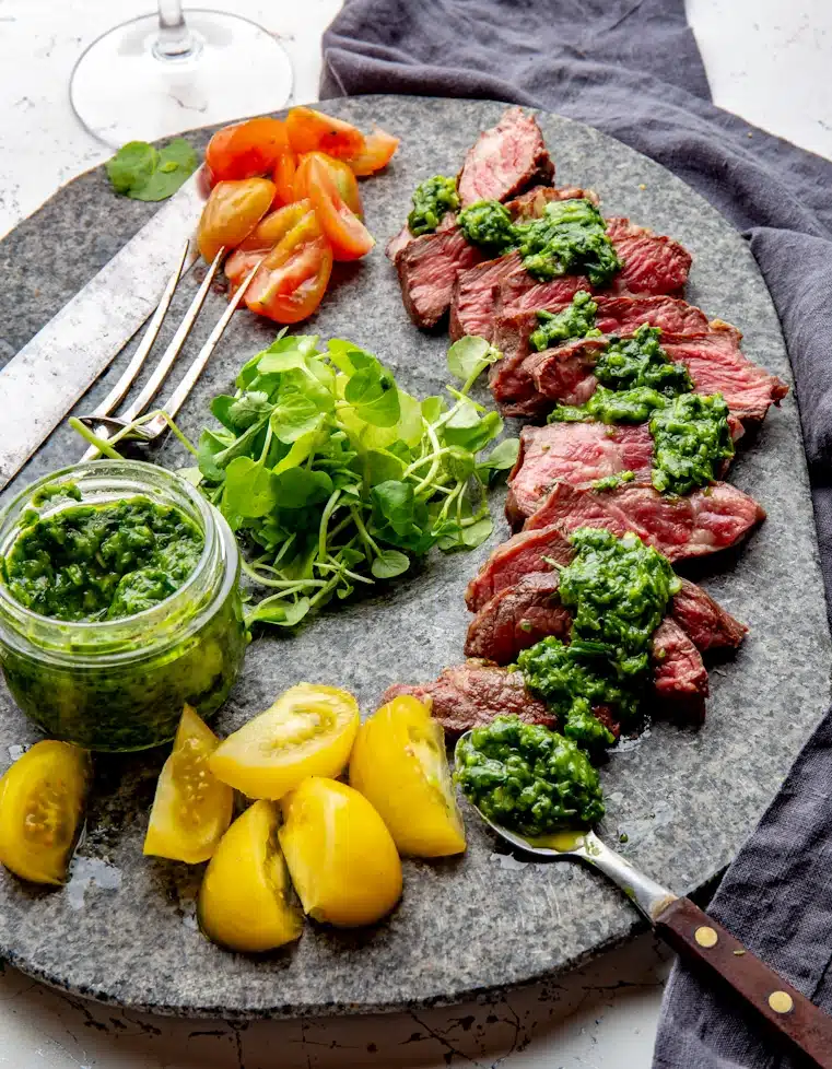  Steak Salad with Chimichurri Sauce