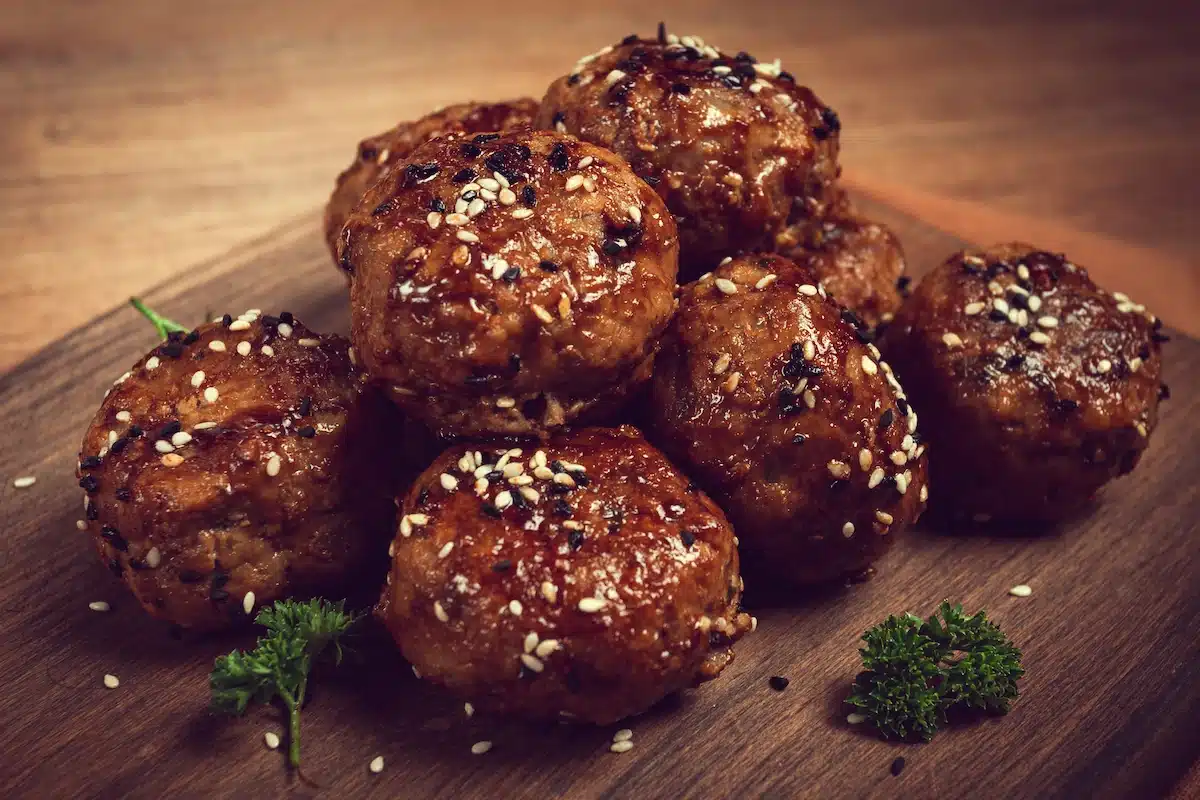 Teriyaki mini-meatballs