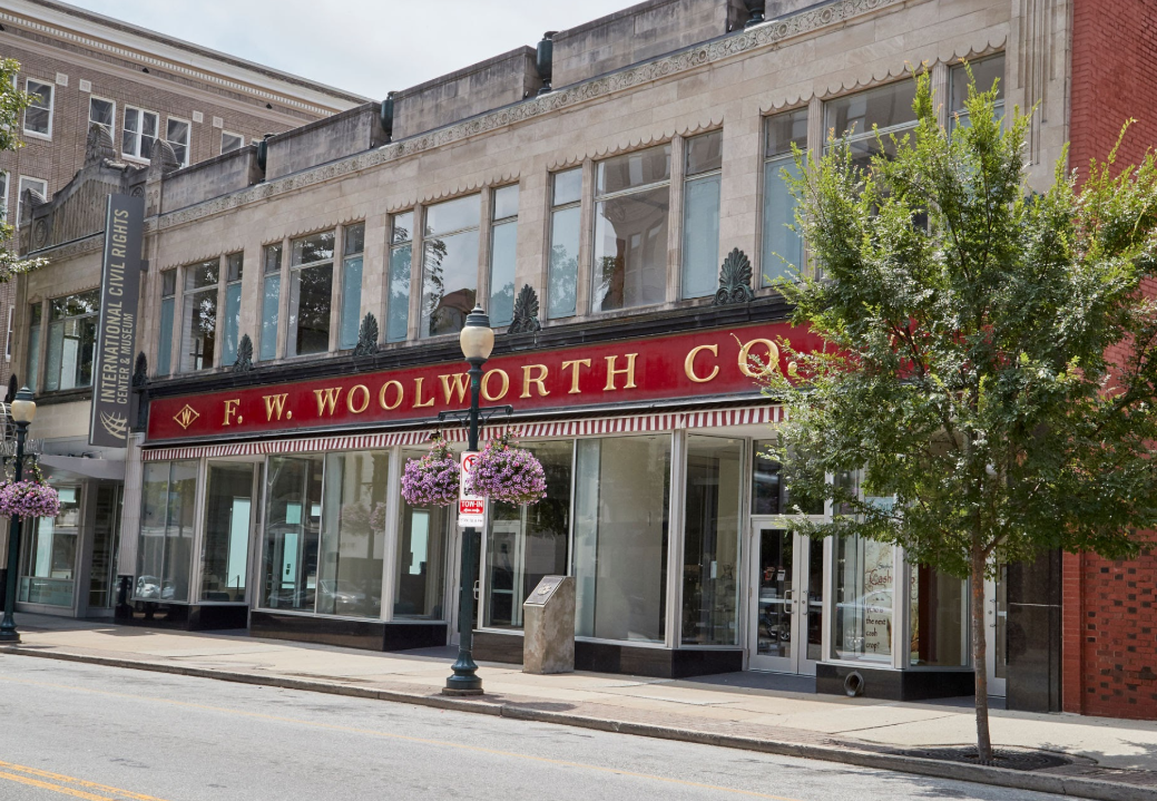 The historic Greensboro Woolworth storefront, site of the 1960 sit-ins. Source: Gary W. Carter / Getty Images