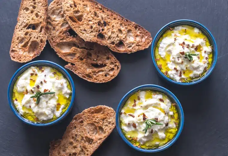 Whipped Feta Dip with Crusty Bread