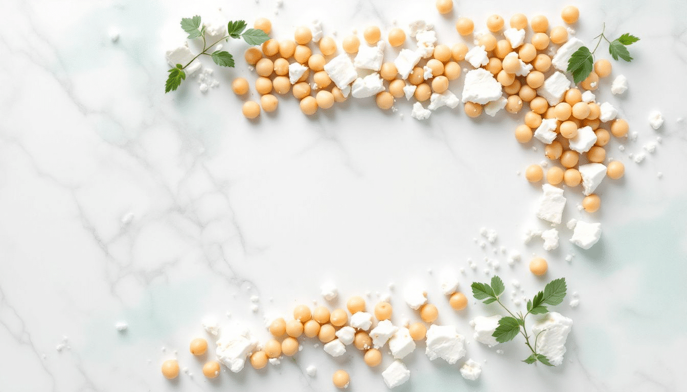 A refreshing canned chickpea and feta salad.