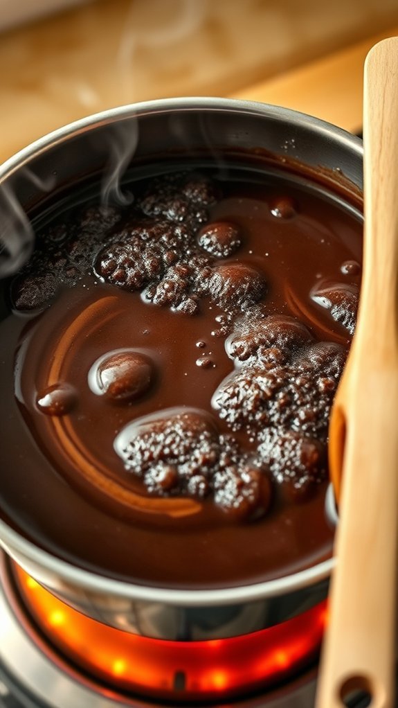 Mississippi Mud Sauce 4 achieve a rolling boil