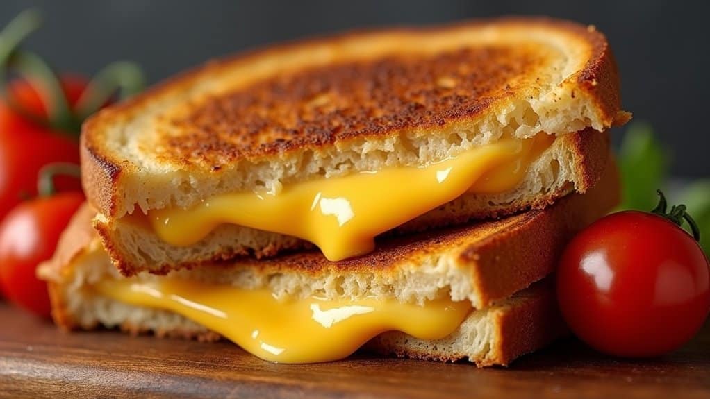 air fryer grilled cheese delight