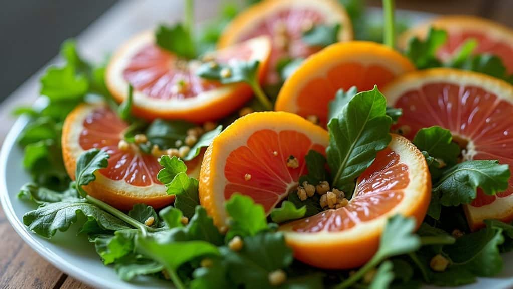 arugula salad with citrus