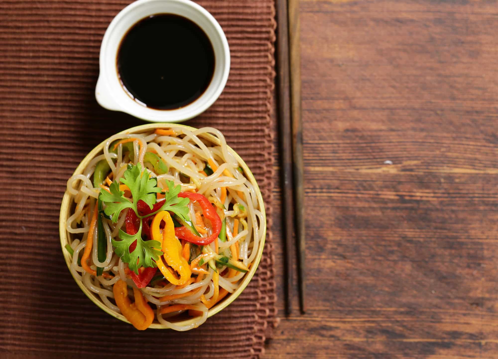 Asian Salad of Rice Noodles