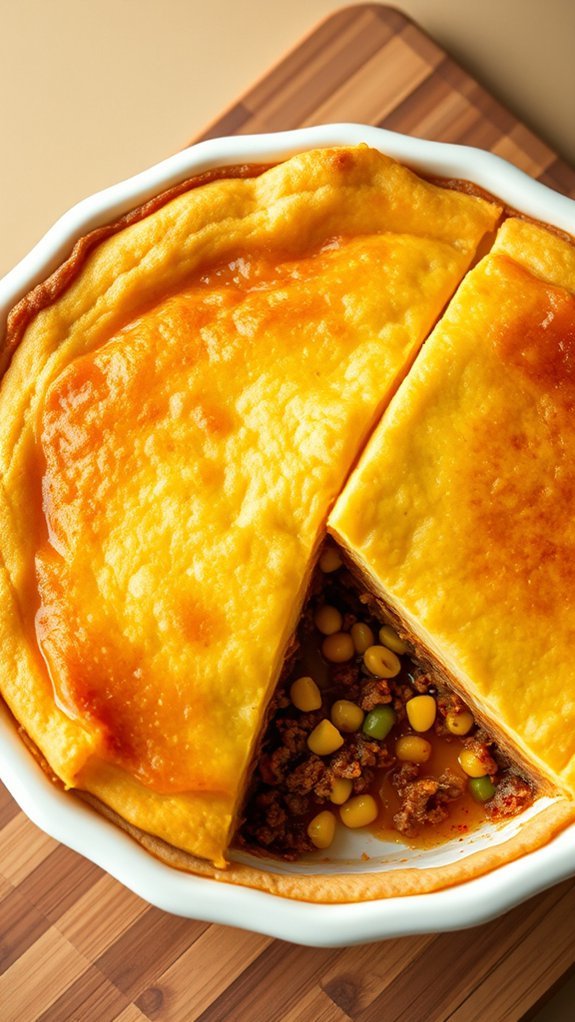 Mexican Tamale Pie 8 assemble and bake pie