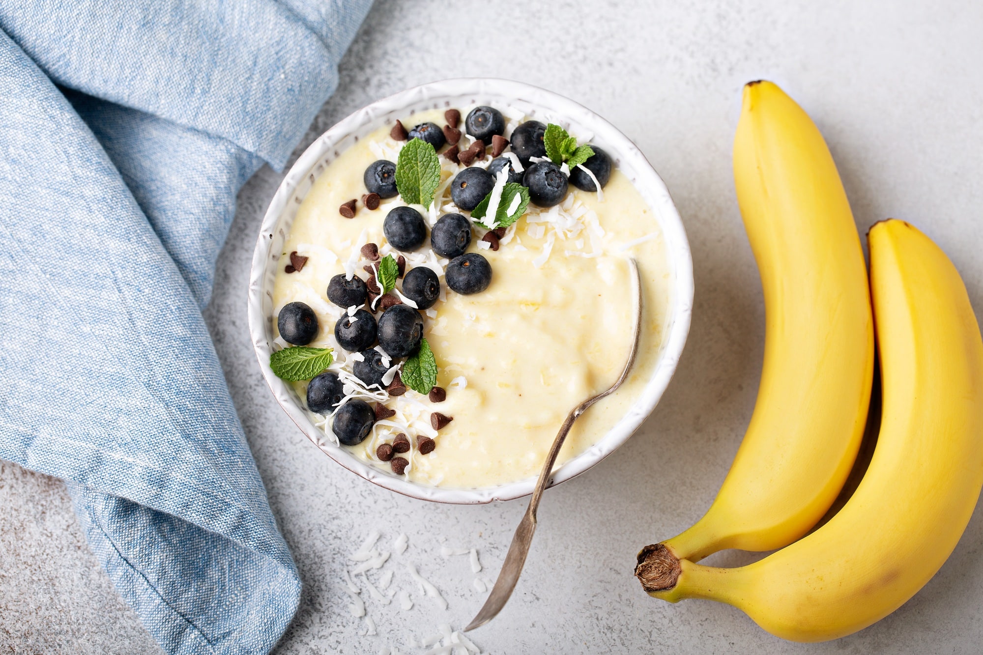 Banana nice cream or smoothie