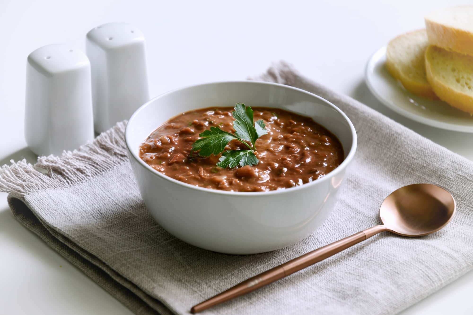 Bean stew vegetarian dish