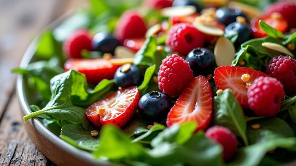 berry arugula salad dressing