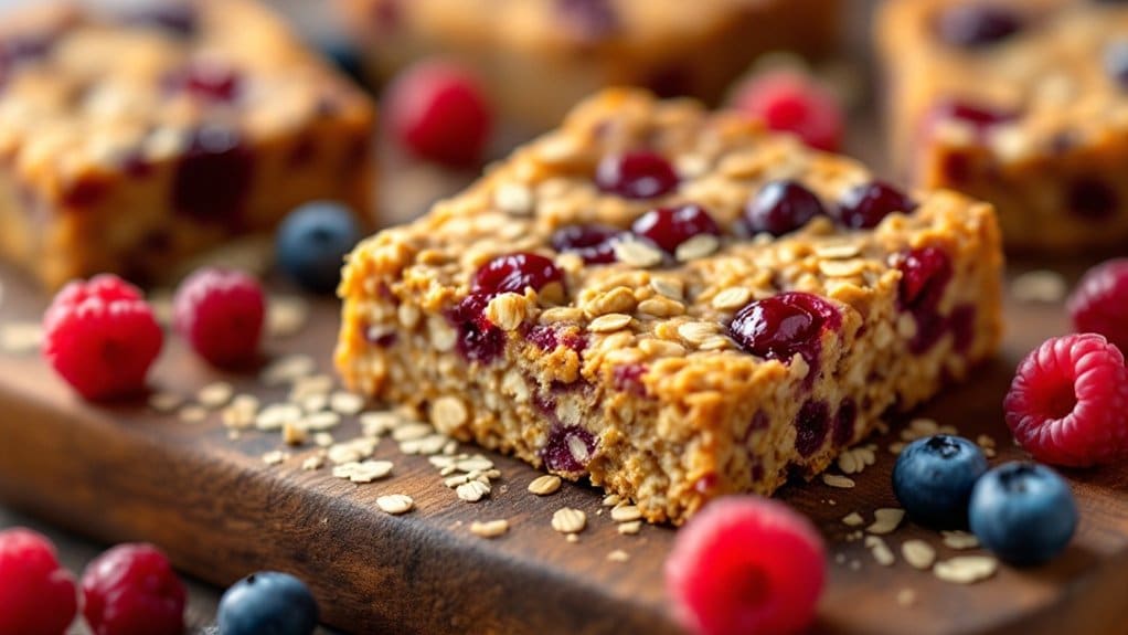 berry oat bar ideas