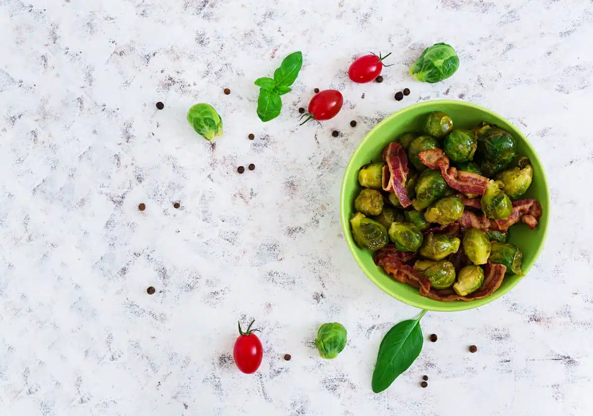 roasted Brussels sprouts with bacon