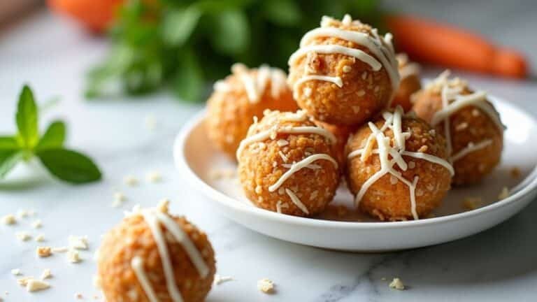 no-bake carrot cake bites