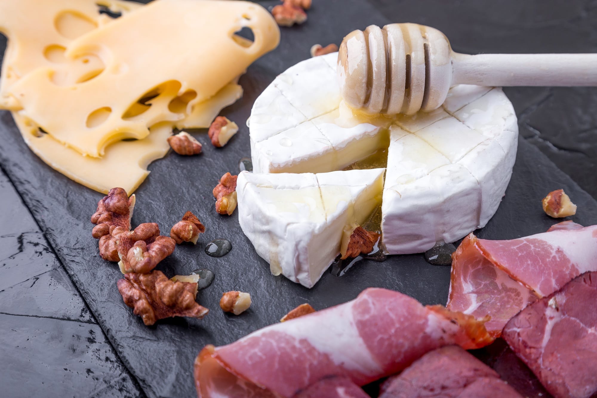 Cheese and meat plate