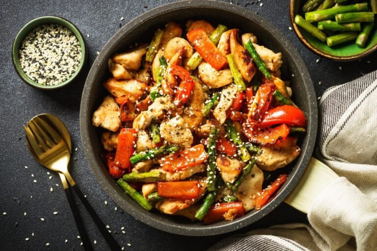 Sauté de poulet et de légumes en 35 minutes pour les diabétiques