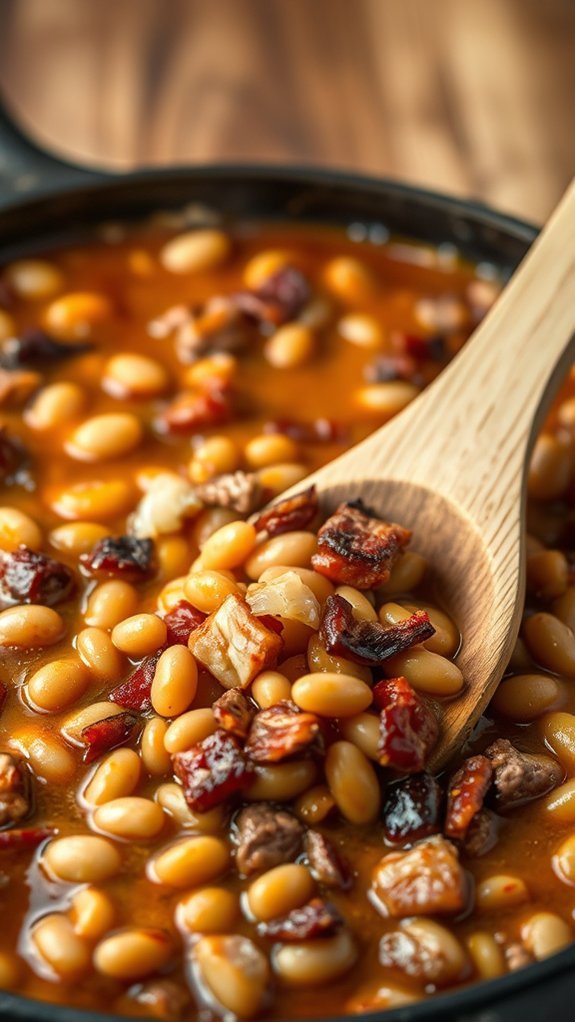 Extraordinary Cowboy Beans: A Hearty Comfort Dish 5 combine ingredients in bowl