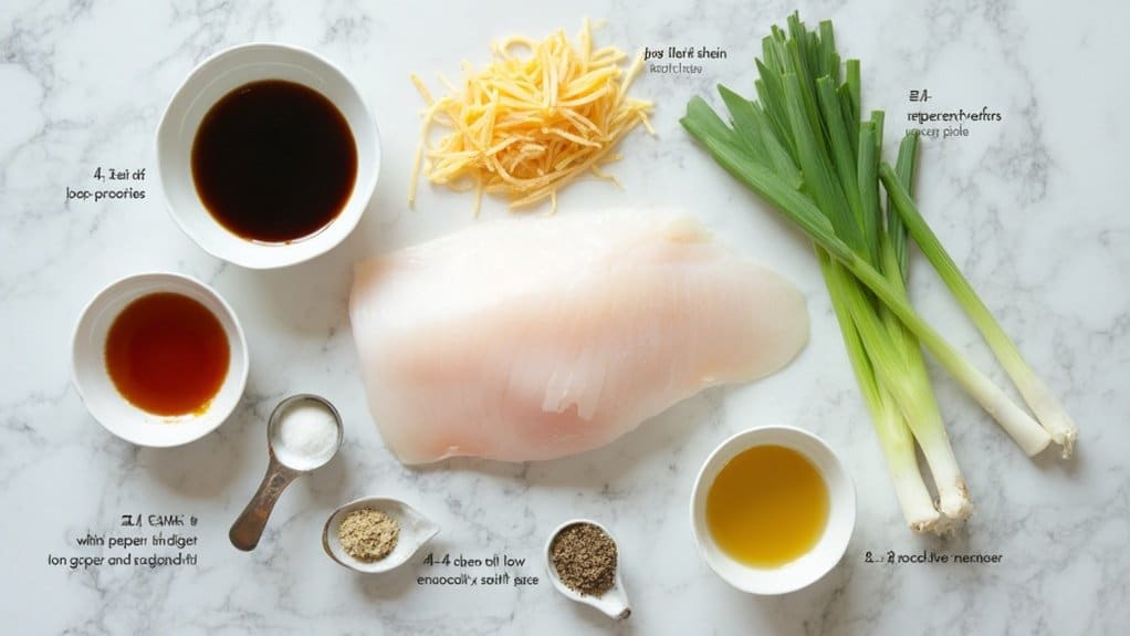 cooking instructions and ingredients