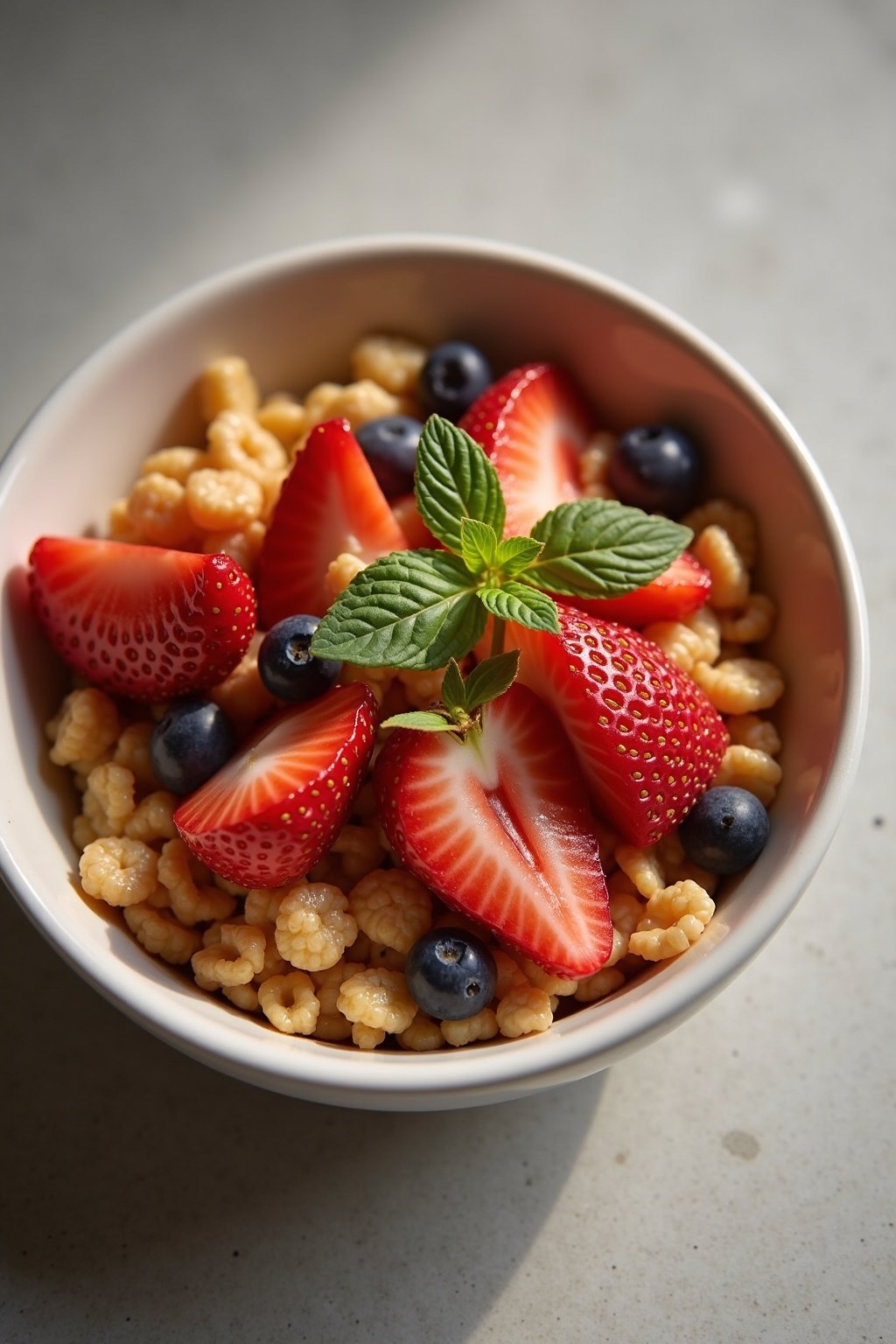 Cottage Cheese Bowl with fruit and crunch