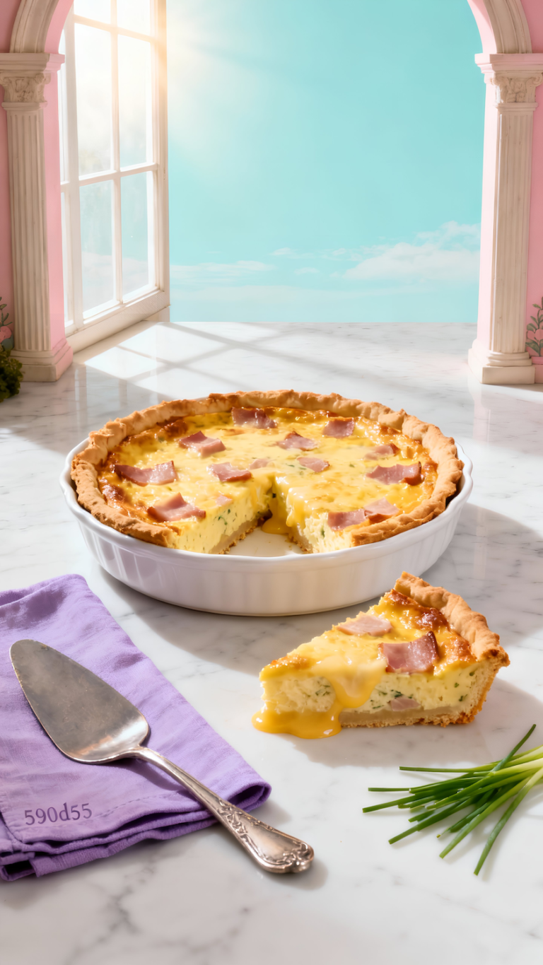 Crustless Ham and Swiss Quiche | 3g Carbs, 20g Protein!