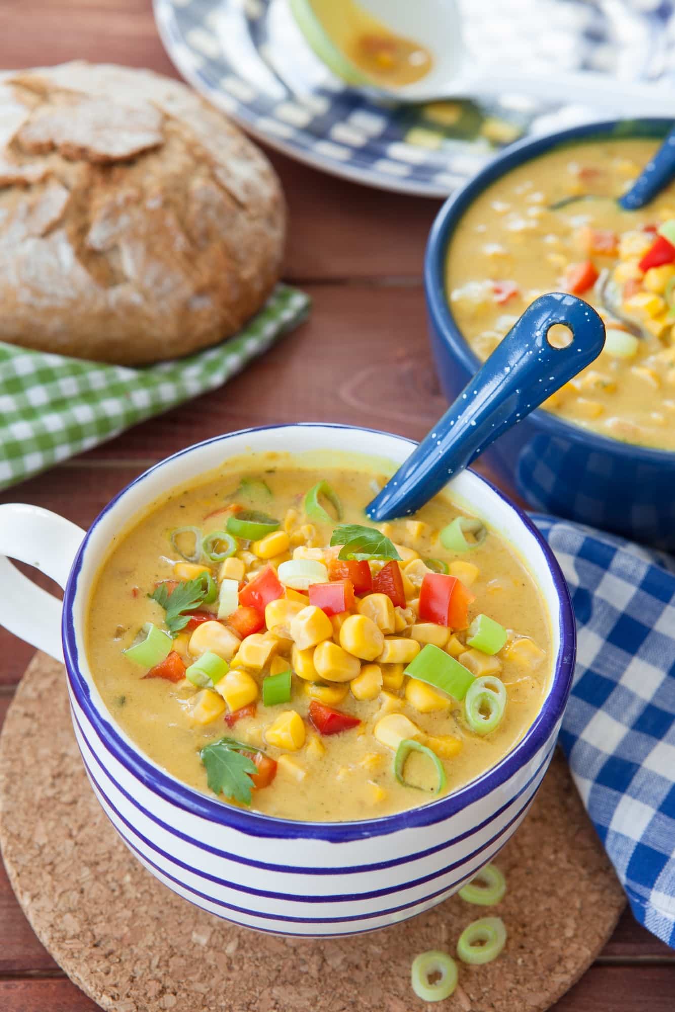 Delicious corn chowder