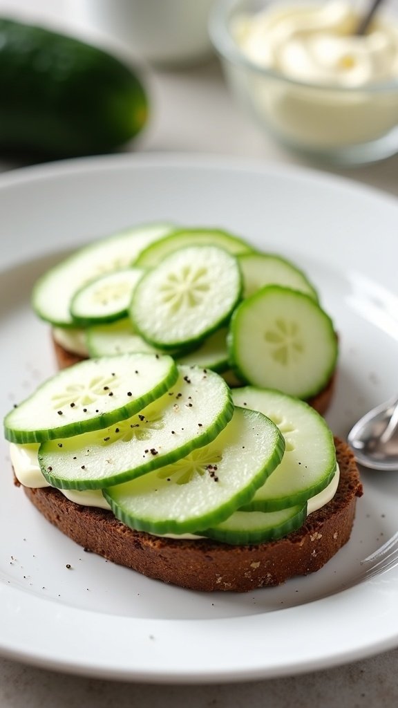 delightful cucumber finger sandwiches