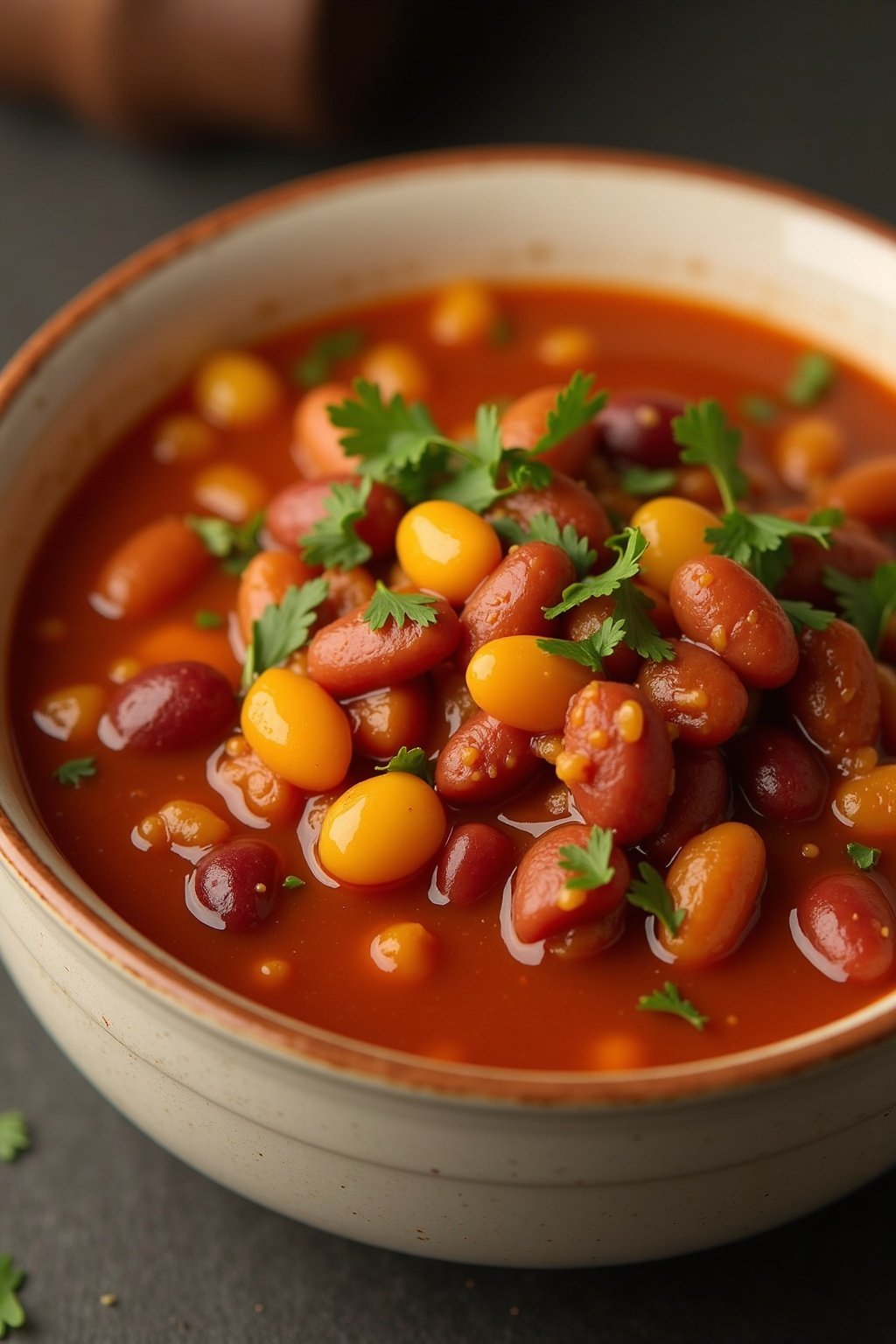 Three-Bean Turkey Chili | Gluten-Free, 12G Fiber 1 diabetic friendly three bean turkey chili