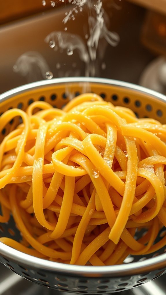 Butter Noodles 4 drain noodles for perfect texture