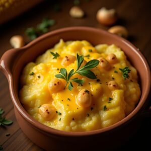 Easy Smashed Potatoes with-roasted-garlic-and-corn