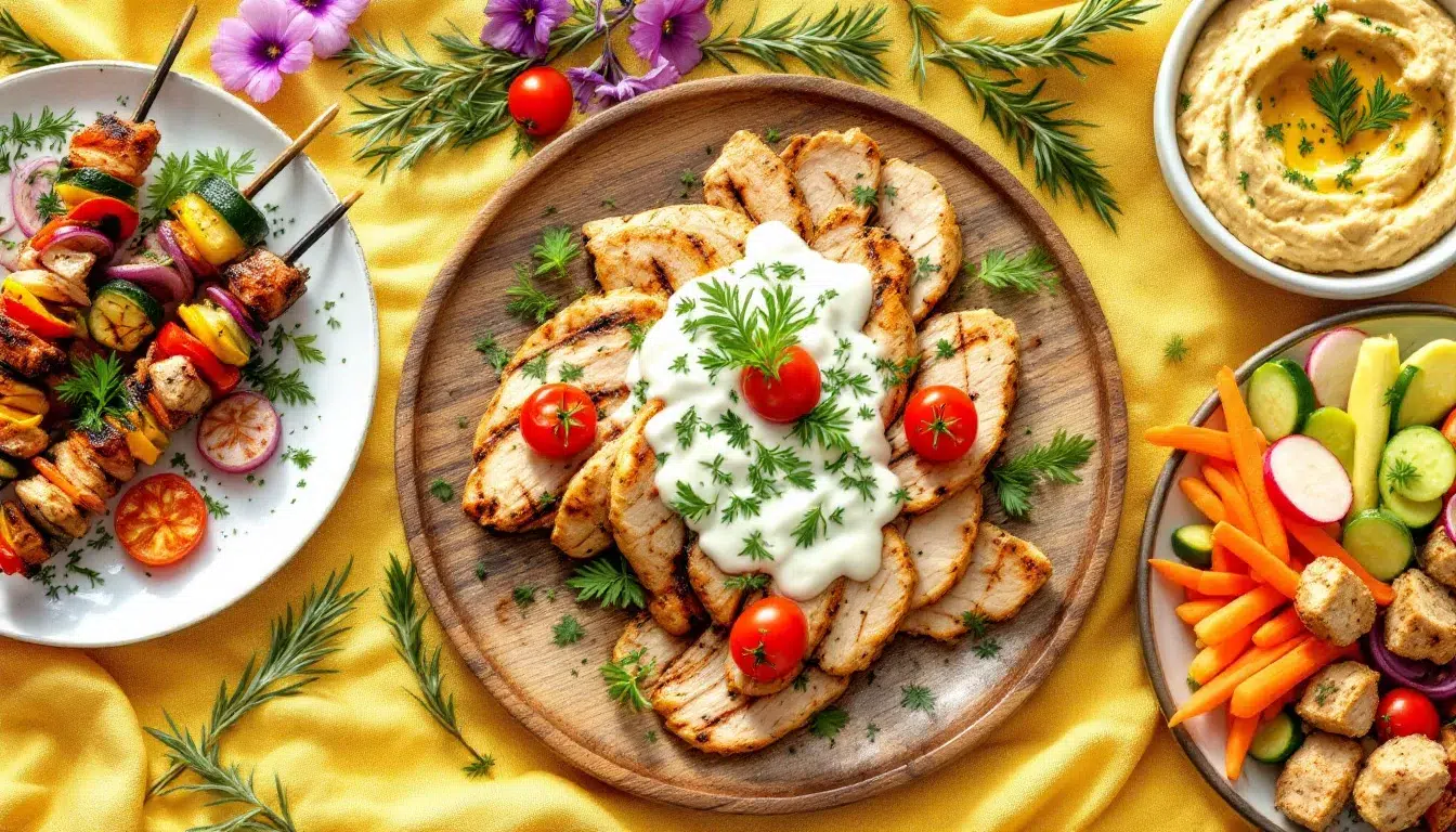 Mediterranean Chicken Recipe | Keto &Amp; Low-Carb 4 A variety of variations of keto Mediterranean chicken presented on a table.